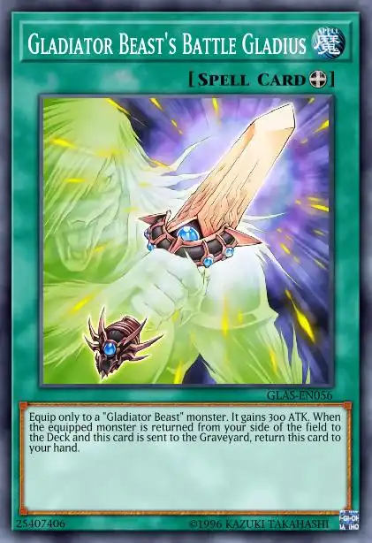 Edison Rulings for Gladiator Beast's Battle Gladius